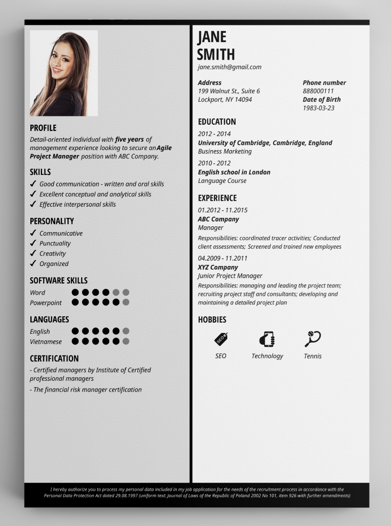 make resume online pdf