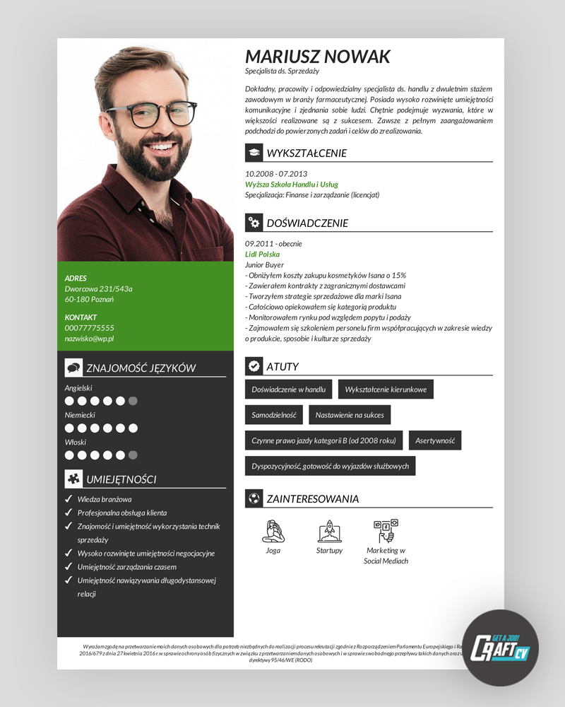 skuteczne curriculum vitae