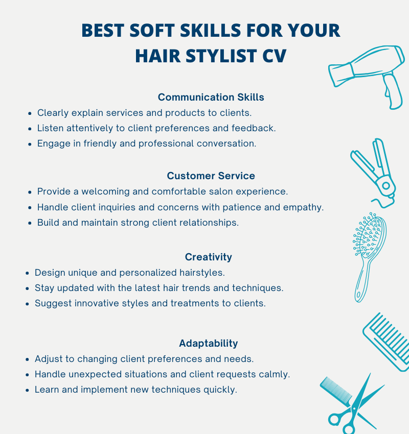 skill for hair stylist cv