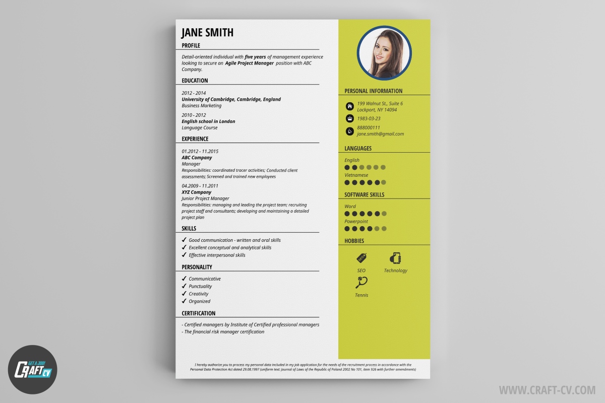 Resume Example Snap